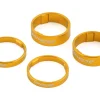 Reverse Components Ultralight Headset Spacer Set (Gold) (4)