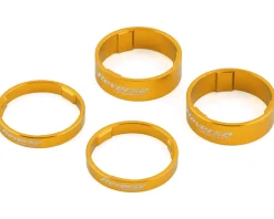 Reverse Components Ultralight Headset Spacer Set (Gold) (4)