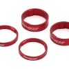 Reverse Components Ultralight Headset Spacer Set (Red) (4)
