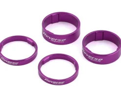 Reverse Components Ultralight Headset Spacer Set (Purple) (4)
