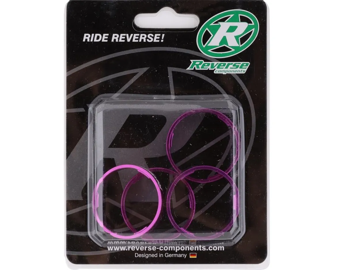 Reverse Components Ultralight Headset Spacer Set (Purple) (4)