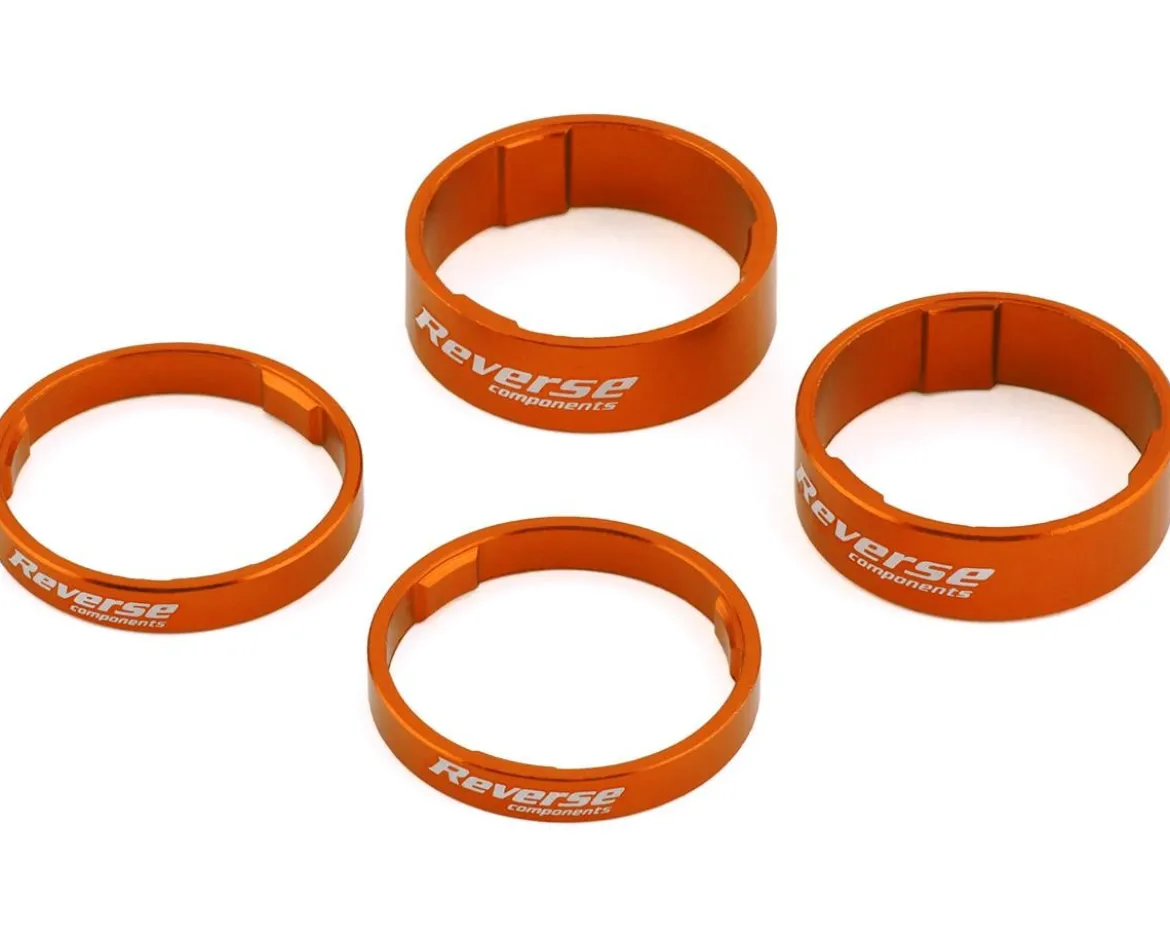 Reverse Components Ultralight Headset Spacer Set (Orange) (4)