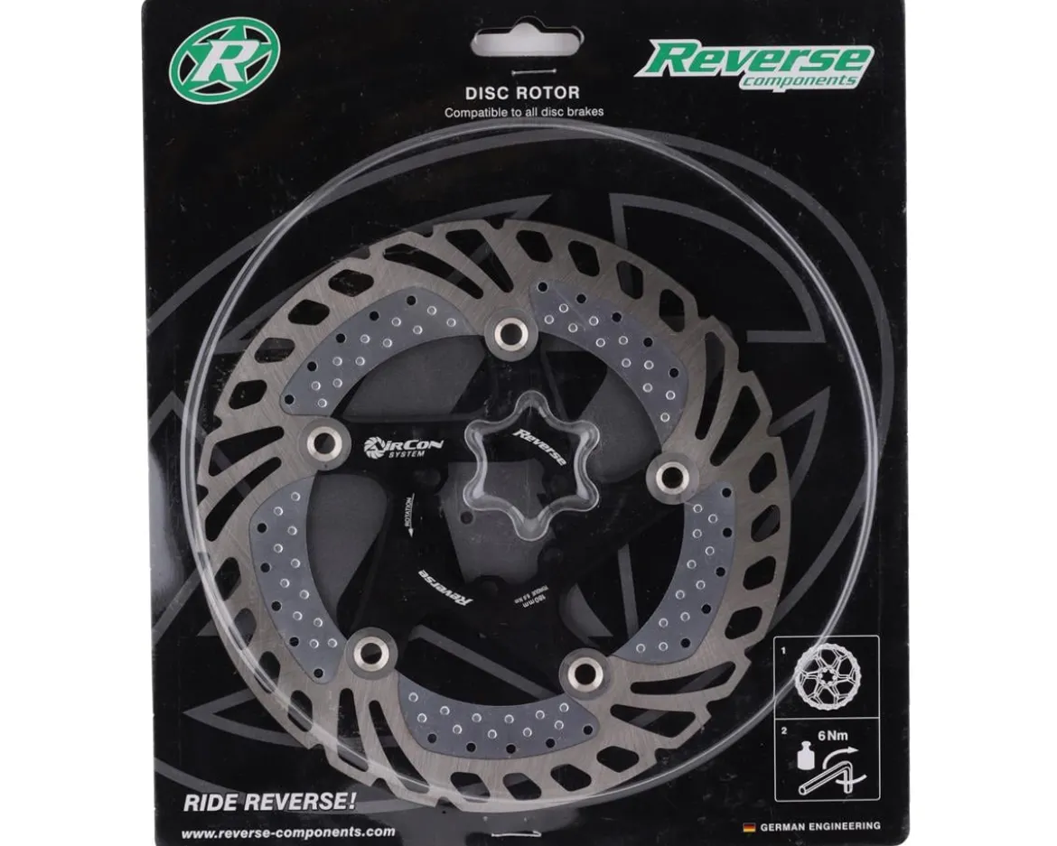 Reverse Components AirCon Disc Rotor (Black) (6-Bolt) (180mm)