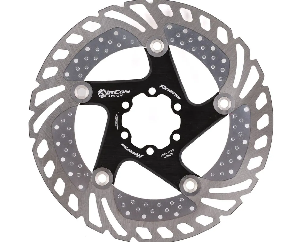 Reverse Components AirCon Disc Rotor (Black) (6-Bolt) (180mm)