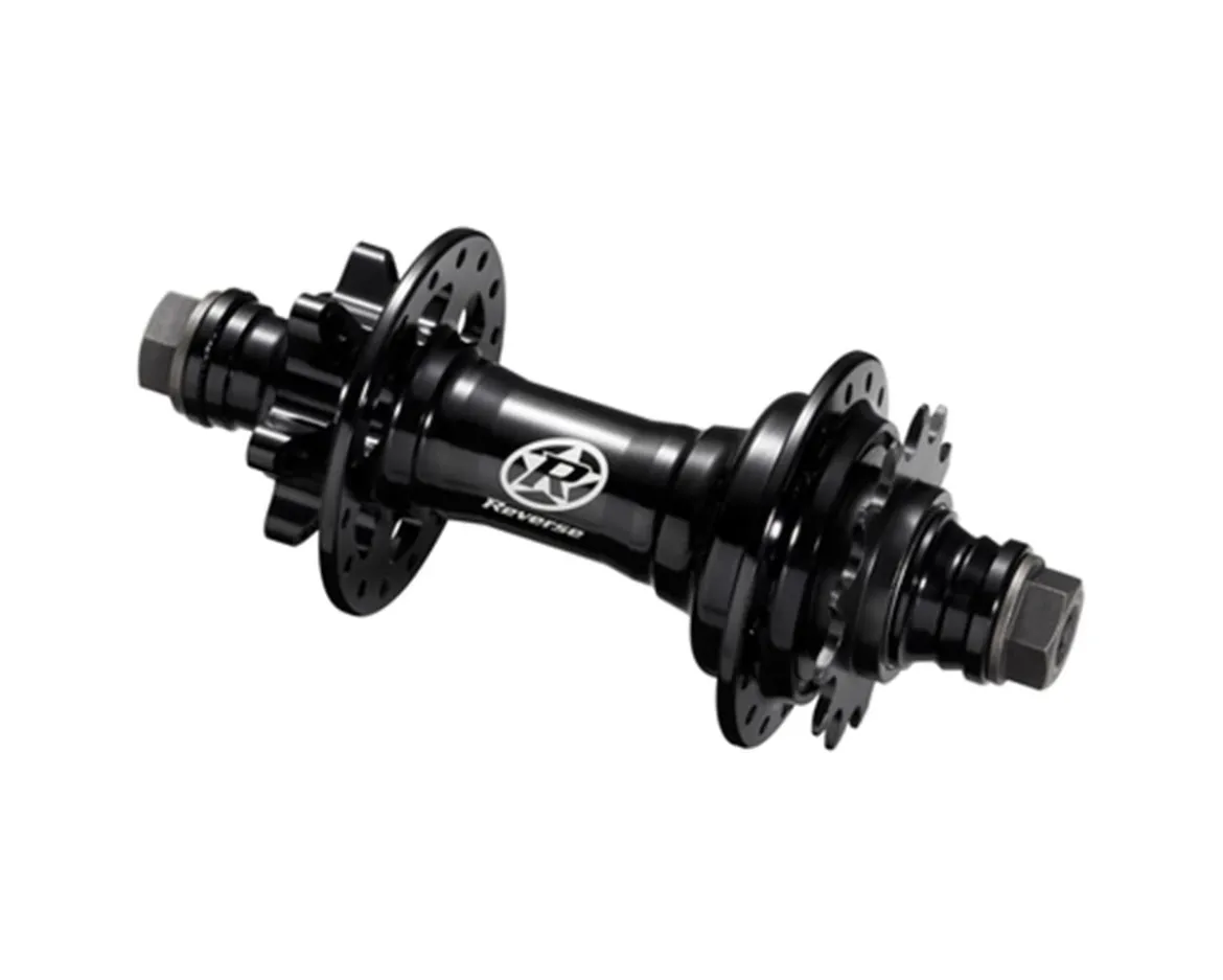 Reverse Components Base Single Speed Rear Disc Hub (Black) (Single Speed) (6-Bolt) (10 x 135mm) (32H)
