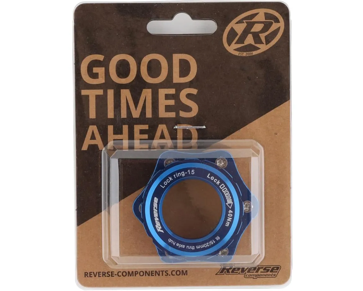 Reverse Components Centerlock to 6-Bolt Rotor Adapter (Blue)
