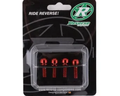 Reverse Components Disc Brake Caliper Bolts (Red) (M6 x 18) (4)