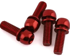 Reverse Components Disc Brake Caliper Bolts (Red) (M6 x 18) (4)