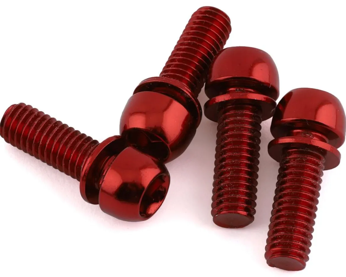 Reverse Components Disc Brake Caliper Bolts (Red) (M6 x 18) (4)