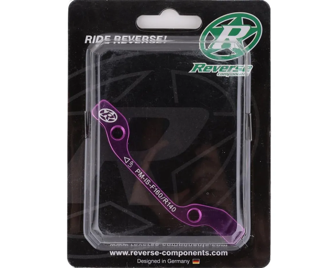 Reverse Components Disc Brake Adapters (Purple) (IS Mount) (160mm Front, 140mm Rear)