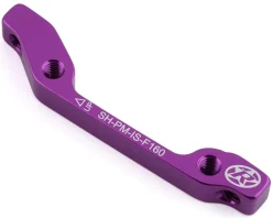 Reverse Components Disc Brake Adapters (Purple) (IS Mount) (160mm Front, 140mm Rear)