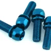 Reverse Components Disc Brake Caliper Bolts (Blue) (M6 x 18) (4)