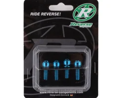 Reverse Components Disc Brake Caliper Bolts (Blue) (M6 x 18) (4)