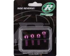Reverse Components Disc Brake Caliper Bolts (Purple) (M6 x 18) (4)