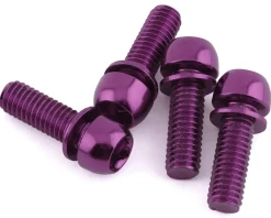 Reverse Components Disc Brake Caliper Bolts (Purple) (M6 x 18) (4)