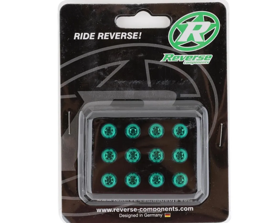 Reverse Components Disc Rotor Bolts (Green) (M5 x 10) (12)
