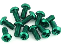 Reverse Components Disc Rotor Bolts (Green) (M5 x 10) (12)