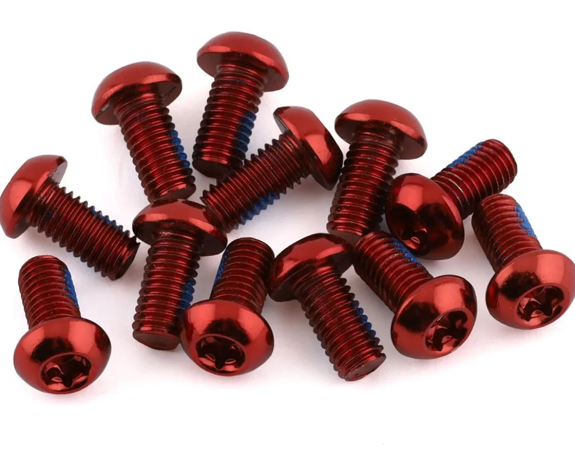 Reverse Components Disc Rotor Bolts (Red) (M5 x 10) (12)