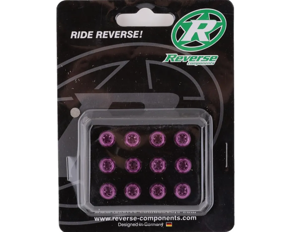 Reverse Components Disc Rotor Bolts (Purple) (M5 x 10) (12)
