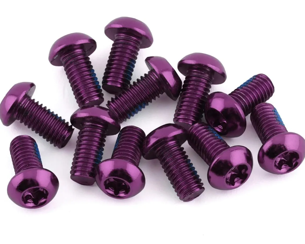 Reverse Components Disc Rotor Bolts (Purple) (M5 x 10) (12)