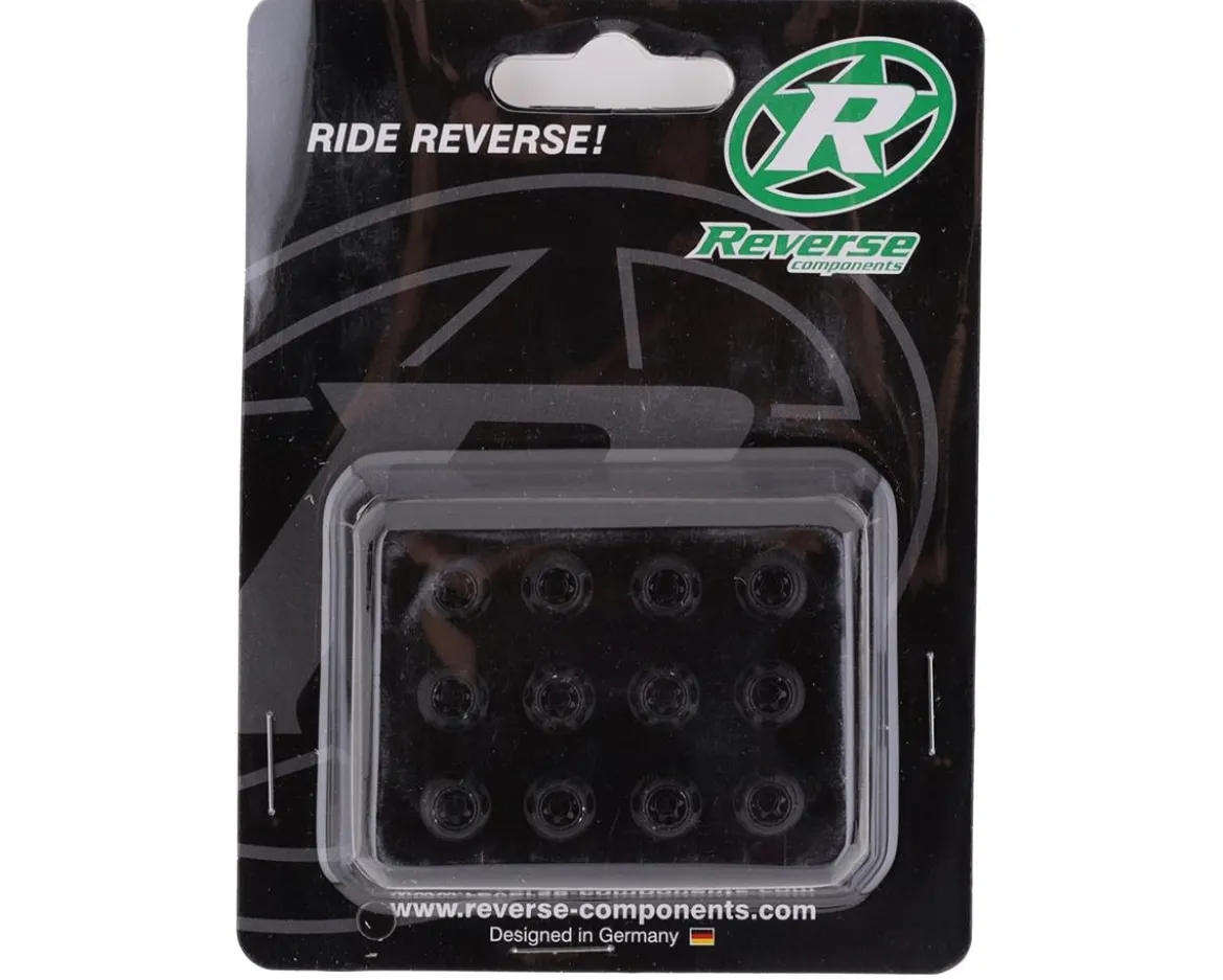 Reverse Components Disc Rotor Bolts (Black) (M5 x 10) (12)