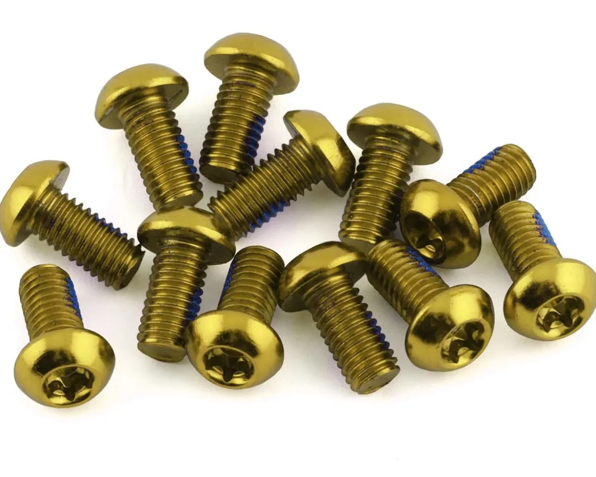 Reverse Components Disc Rotor Bolts (Gold) (M5 x 10) (12)