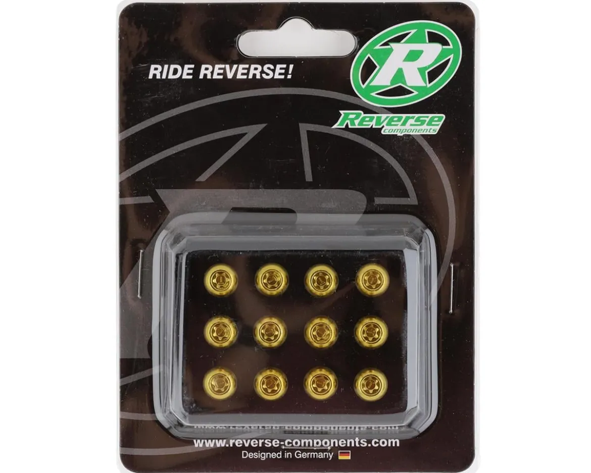 Reverse Components Disc Rotor Bolts (Gold) (M5 x 10) (12)
