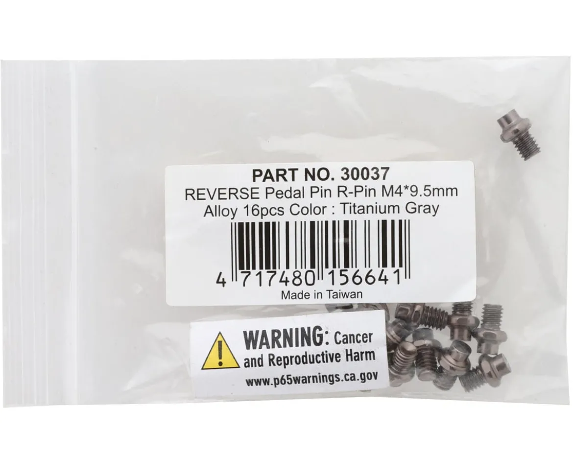 Reverse Components R-Pins M4 Pedal Pins (Grey) (16 Pack) (Escape + Escape Pro) (Aluminum)