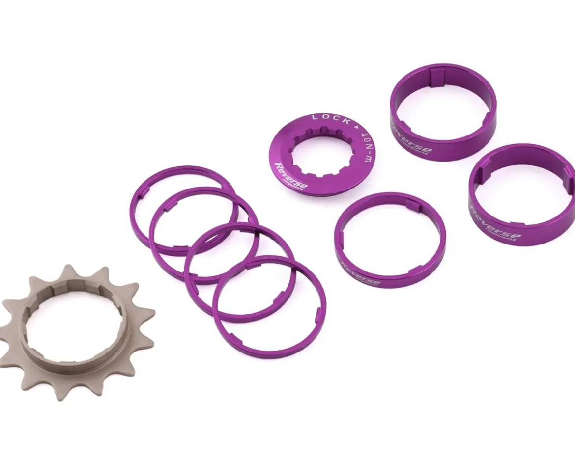 Reverse Components Single Speed Kit (Purple) (13T)