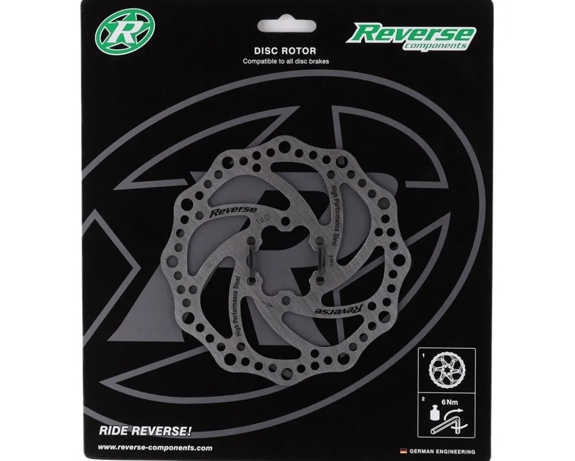 Reverse Components Steel Disc Rotor (Silver) (140mm)
