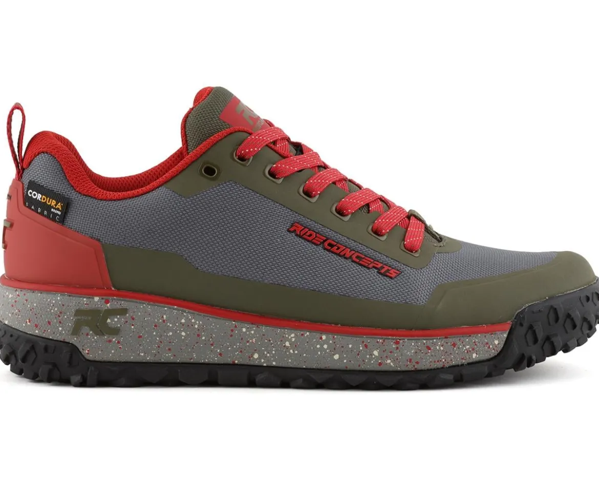 Ride Concepts Men's Tallac Flat Pedal Shoe (Charcoal/Oxblood) (7)