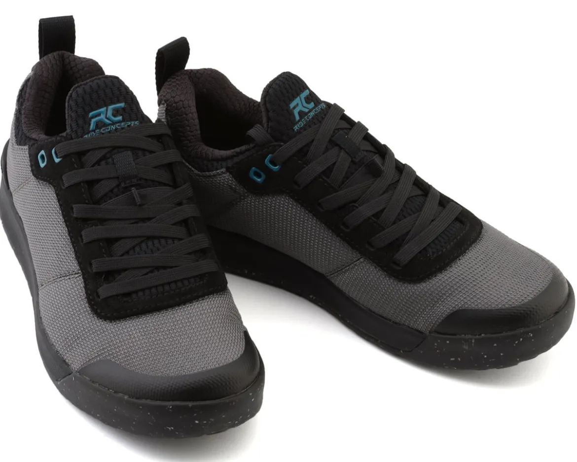 Ride Concepts Women's Accomplice Flat Pedal Shoes (Charcoal/Tahoe Blue) (5)