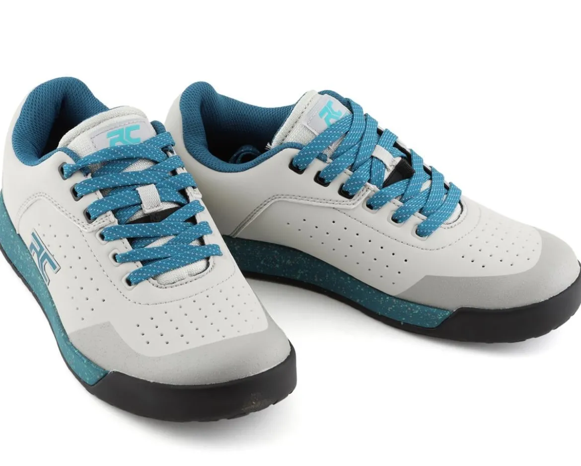 Ride Concepts Women's Hellion Flat Pedal Shoe (Grey/Tahoe Blue) (5)