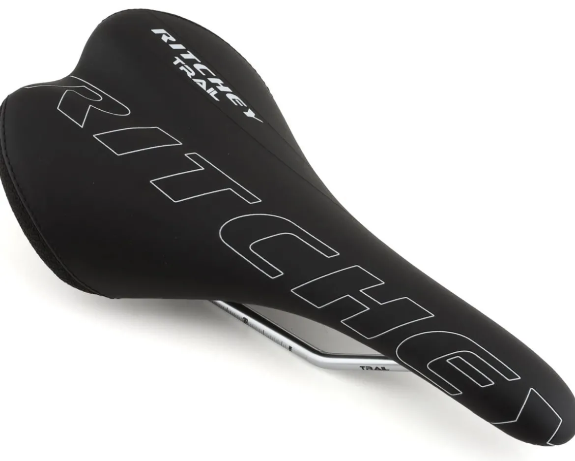 Ritchey Comp Trail Saddle (Black) (Chromoly Rails) (132mm)