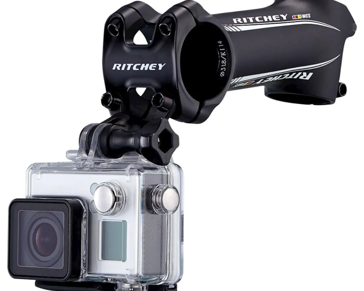 Ritchey Universal Stem Mount (Black) (Narrow Spacing) (With GoPro Style Interface)