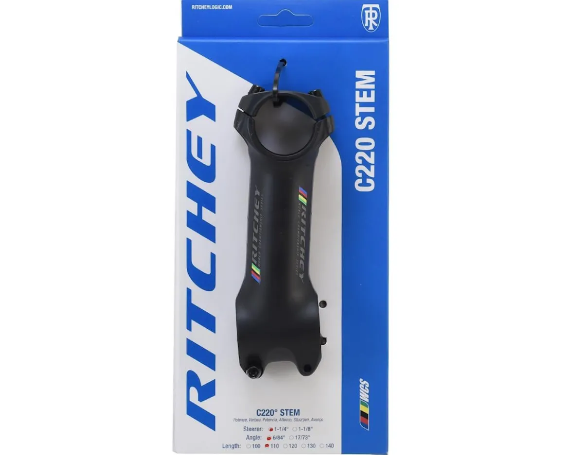 Ritchey WCS C220 84D Stem (Matte Black) (31.8mm) (110mm) (6°) (1-1/4" Steerer)