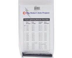 Robert Axle Project Lightning Bolt Thru Axle (Black) (Front) (15mm) (125mm) (15 x 100mm) (1.5mm)