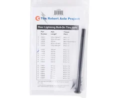 Robert Axle Project Lightning Bolt-on Rear Axle (Black) (163mm) (M12 x 1.5)