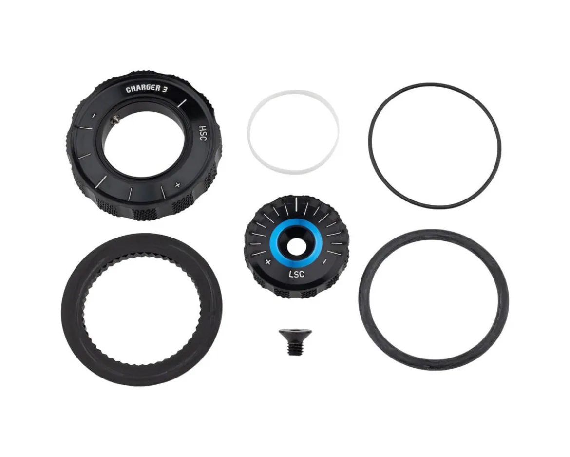 RockShox Compression Damper Knob Kit (Crown Charger 3 RC2, ZEB Select+/Ultimate A2+, 2023+)