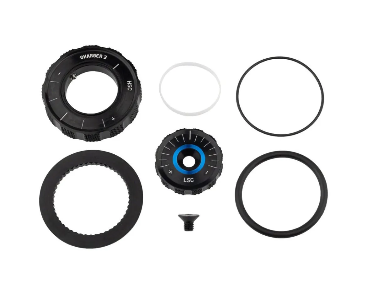 RockShox Compression Damper Knob Kit (Crown, Lyrik Select+/Ult D1+ (2023+), Pike Select+/Ult C1+, 2023+)
