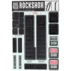 RockShox Decal Kit (35m) (Stealth Black)