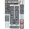 RockShox Fork Decal Kit (Grey) (For Forks with 35mm Upper Tubes)