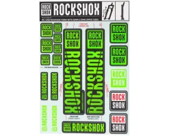 RockShox Fork Decal Kit (Green) (For RS-1 and forks with 30/32mm Upper Tubes)