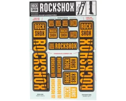 RockShox Fork Decal Kit (Orange) (For BoXXER and Domain Forks)