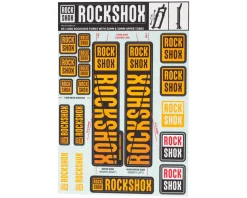 RockShox Fork Decal Kit (Orange) (For RS-1 and forks with 30/32mm Upper Tubes)