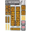 RockShox Fork Decal Kit (Orange) (For Forks with 35mm Upper Tubes)