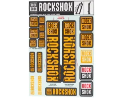 RockShox Fork Decal Kit (Orange) (For Forks with 35mm Upper Tubes)