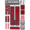 RockShox Fork Decal Kit (Red) (For RS-1 and forks with 30/32mm Upper Tubes)