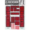RockShox Fork Decal Kit (Red) (For BoXXER and Domain Forks)