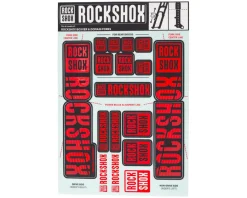 RockShox Fork Decal Kit (Red) (For BoXXER and Domain Forks)